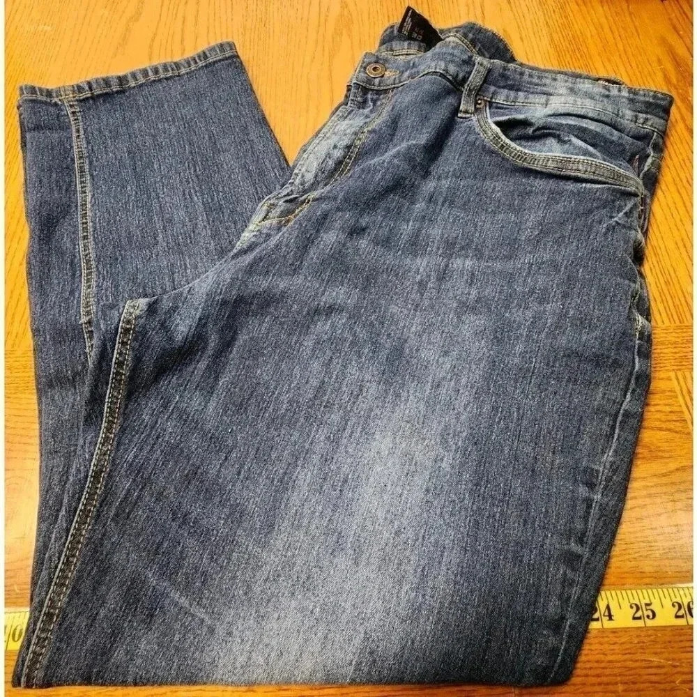 Men's Buffalo Jeans Six-x Basic Straight Stretch Blue 48/30